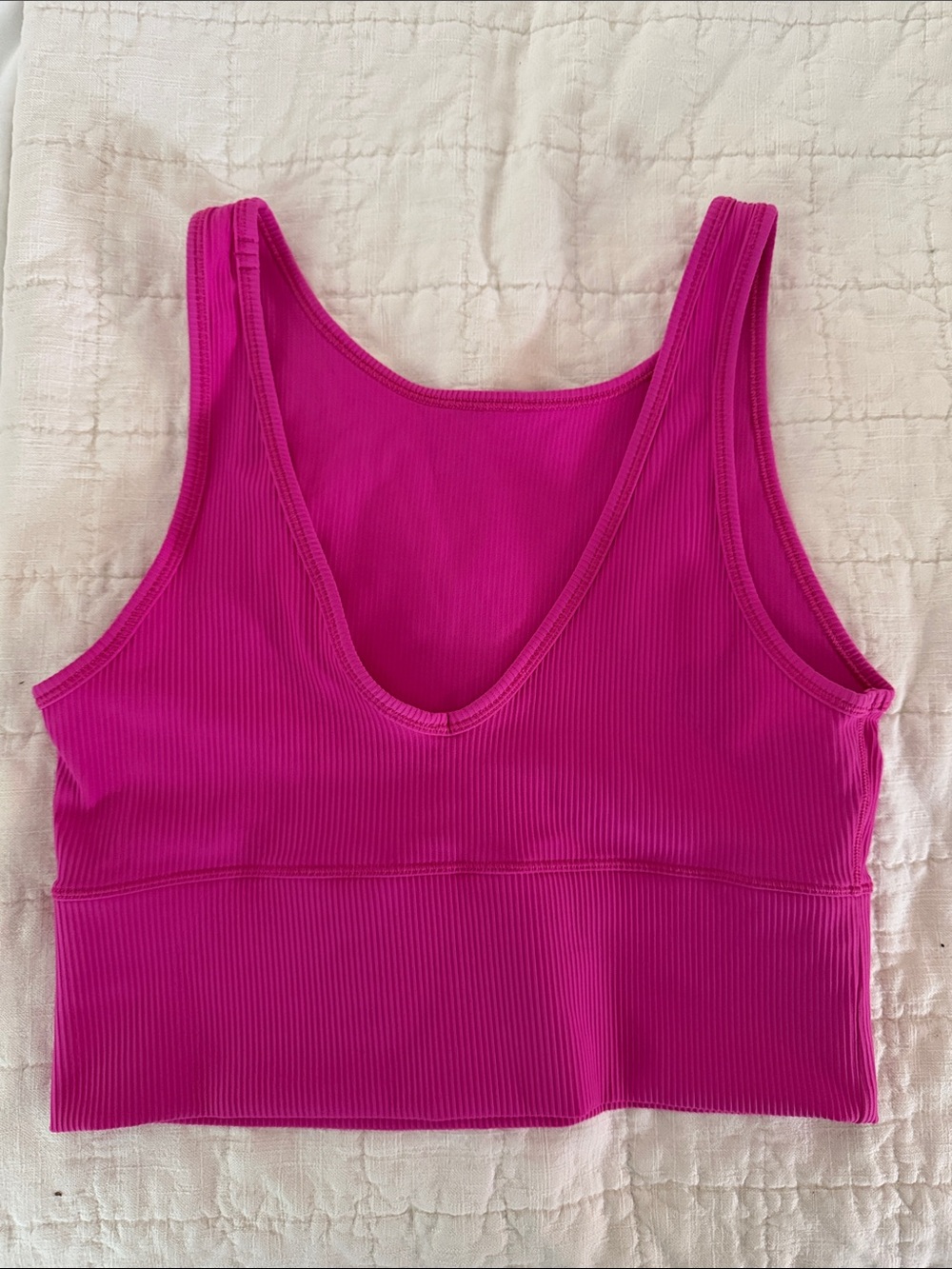 lululemon Ribbed Crop Tank Top - Picture 2 of 2
